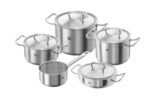 ZWILLING – TWIN CLASSIC, Rechargeable Cookware Set 5 pz., in Stainless Steel 18/10 Satin