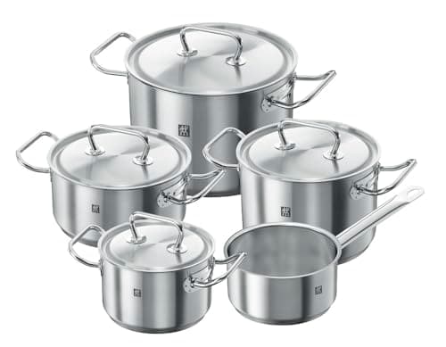 Zwilling HENCKELS J.A Cookware Set 9 Pieces Twin Classic Steel