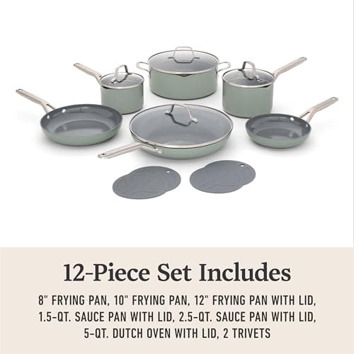 Calphalon® Ceramic Nonstick 12-pc. Cookware Set