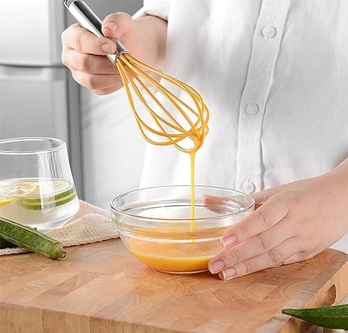 11Pcs Silicone Cooking Utensils Set - Heat Resistant Kitchen Tools, Spatula, Turner, Tongs, Spoon, Whisk, BPA Free, Dishwasher Safe, Nonstick Cookware Utensils (Yellow)