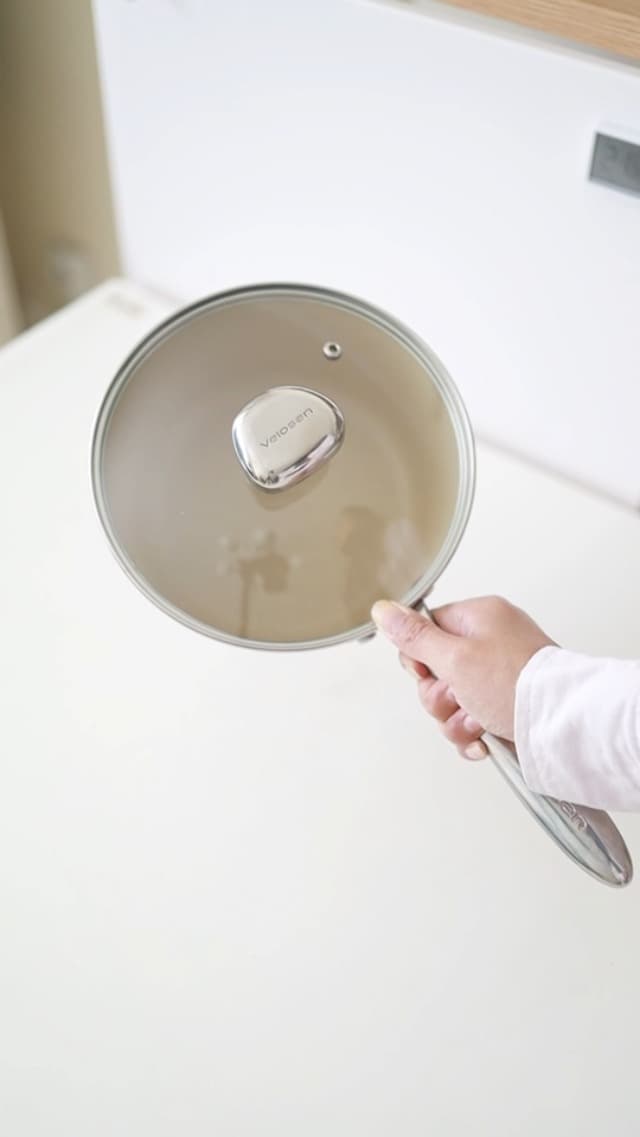 Non Stick Ceramic Cookware Set, Velosan Pebble Series Pots and Pans Set Non-toxic White Induction Cookware, with Frying Pan Saucepan Dutch Oven Wok, PFAS PTFE PFOA PFOS Free, Cream