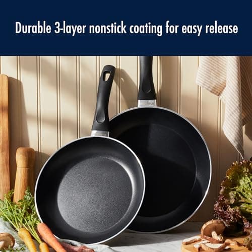 Henckels Everlift 10-Piece Nonstick cookware set, Made in Italy, durable 3-layer coating, lightweight aluminum from recycled materials, Oven safe to 400°F, Dishwasher safe