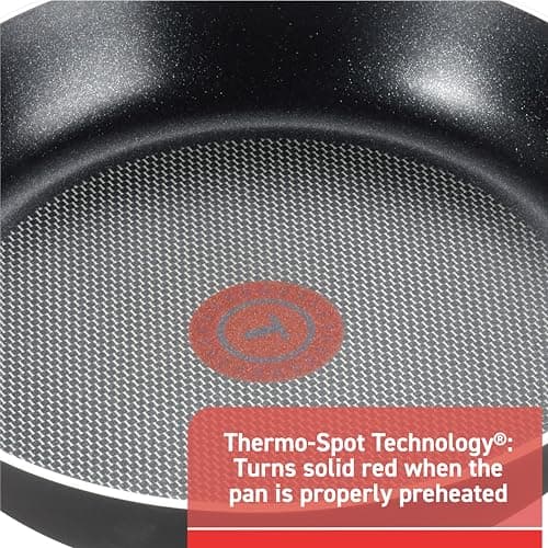 T-fal Signature Nonstick Cookware Set 12 Piece, Oven Broiler Safe 350F, Pots and Pans, Kitchen Cooking Set w/Fry Pans, Saucepans, Saute Pan, Dutch Oven, Griddle, Kitchen, Home, Dishwasher Safe, Black
