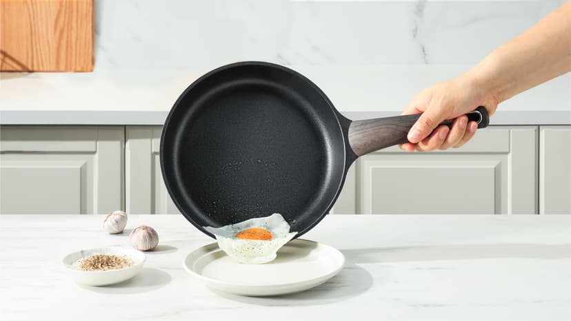 SENSARTE Pots and Pans Set Non stick, Non toxic Healthy Induction Cookware Sets, 14 Pcs Non Stick Kitchen Cooking Set with Frying Pans Set & Saucepan, PFOA PFOS APEO Free, Black