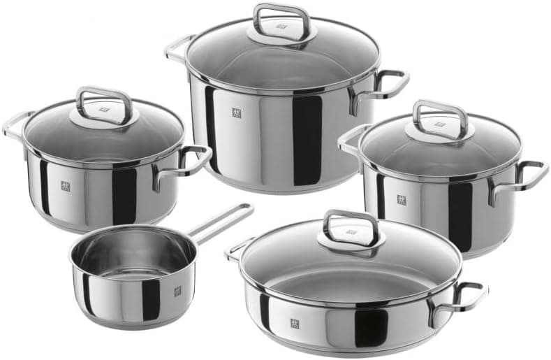 Zwilling Quadro – 5 Piece Cookware Set, Silver Colour, 58 x 35 x 30 cm