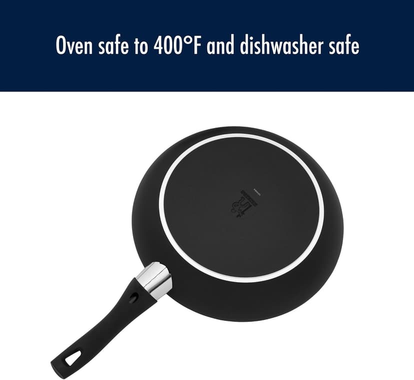 Henckels Everlift 10-Piece Nonstick cookware set, Made in Italy, durable 3-layer coating, lightweight aluminum from recycled materials, Oven safe to 400°F, Dishwasher safe