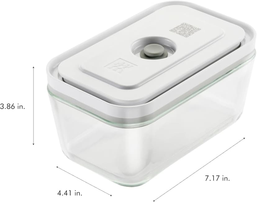 ZWILLING Fresh & Save 3-pc Glass Storage Containers with Lids, Meal Prep Containers, Assorted Sizes