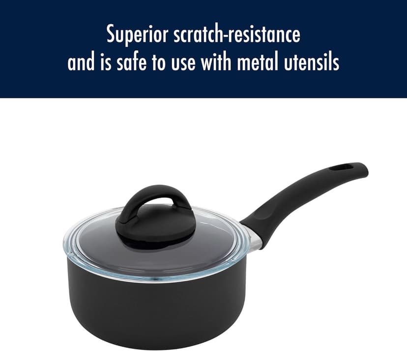 Henckels Everlift 10-Piece Nonstick cookware set, Made in Italy, durable 3-layer coating, lightweight aluminum from recycled materials, Oven safe to 400°F, Dishwasher safe