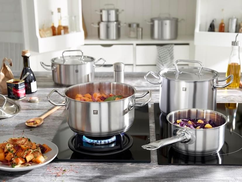 Zwilling HENCKELS J.A Cookware Set 9 Pieces Twin Classic Steel