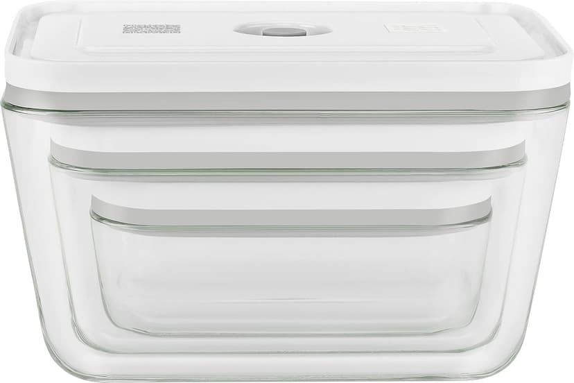ZWILLING Fresh & Save 3-pc Glass Storage Containers with Lids, Meal Prep Containers, Assorted Sizes