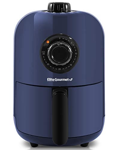 Elite Gourmet EAF1121BG Personal 1.1 Qt. Compact Space Saving Electric Hot Air Fryer Oil-Less Healthy Cooker, Timer & Temperature Controls, 1000W