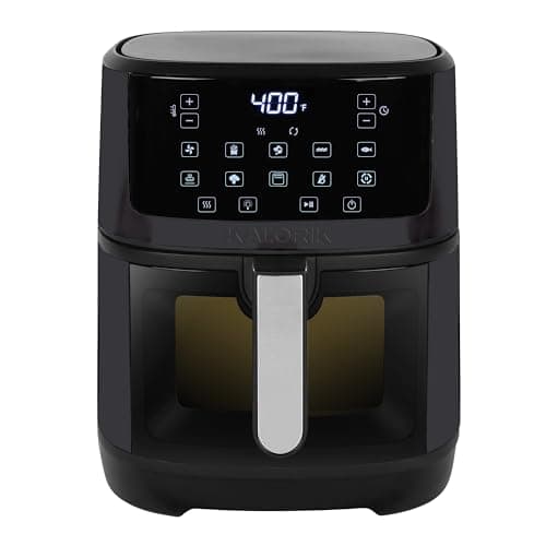 Kalorik 7 Quart Touchscreen Air Fryer with Window, Black (FT 52324 BK)