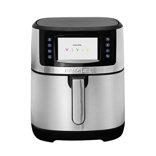 Kalorik VIVID SELECT 7 Quart High-Resolution Air Fryer with Selector Controls, Stainless Steel