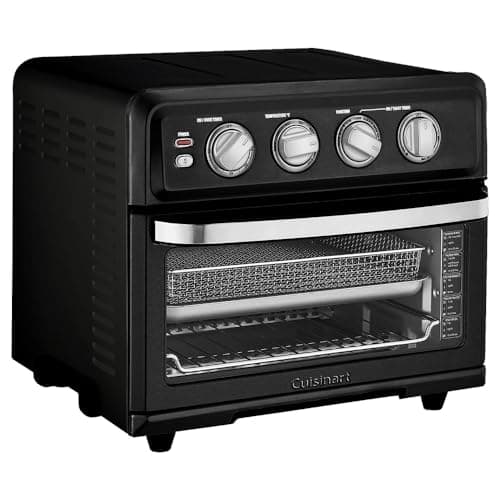 Cuisinart TOA-70MB AirFryer Toaster Oven with Grill, Matte Black Bundle with 1 YR CPS Enhanced Protection Pack