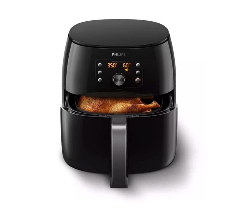 Philips Premium Smart Sensing Digital Airfryer XXL with Fat Removal Technology | 3lb/7qt | Black | HD9867/16 (Renewed)