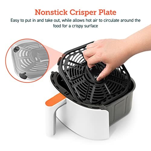 Cosori Air Fryer 4 Qt, 7 Cooking Functions Airfryer, 150+ Recipes on Free App, 97% less fat Freidora de Aire, Dishwasher-safe, Designed for 1-3 People, Lite 4.0-Quart Smart Air Fryer, White
