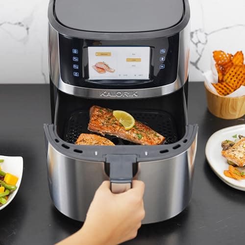 Kalorik VIVID SELECT 7 Quart High-Resolution Air Fryer with Selector Controls, Stainless Steel