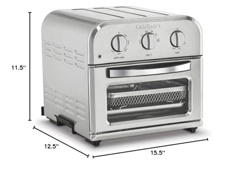 Cuisinart TOA-26FR Compact AirFryer Convection Toaster Oven Stainless Steel (Renewed)