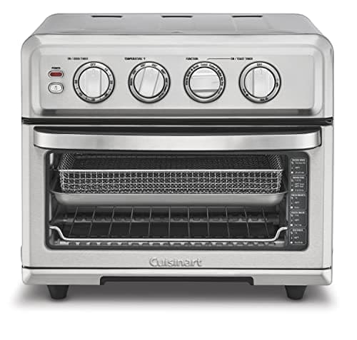Cuisinart Air Fryer + Convection Toaster Oven, 8-1 Oven with Bake, Grill, Broil & Warm Options, Stainless Steel, TOA-70 & AMB-TOBBP Toaster Oven Baking Dish, silver, 1.12"" x 0.86"" x 0.16"""