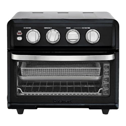 Cuisinart TOA-70MB AirFryer Toaster Oven with Grill, Matte Black Bundle with 1 YR CPS Enhanced Protection Pack