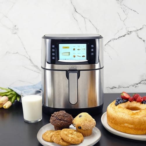Kalorik VIVID SELECT 7 Quart High-Resolution Air Fryer with Selector Controls, Stainless Steel