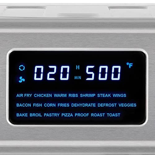 Kalorik MAXX Complete Air Fryer Oven Digital Controls 26-Quart Capacity 10-in-1 Countertop Cooker with 21 Presets, 15 Deluxe Accessories & 60-Recipe Hardcover Cookbook, 1700-Watts, Stainless Steel