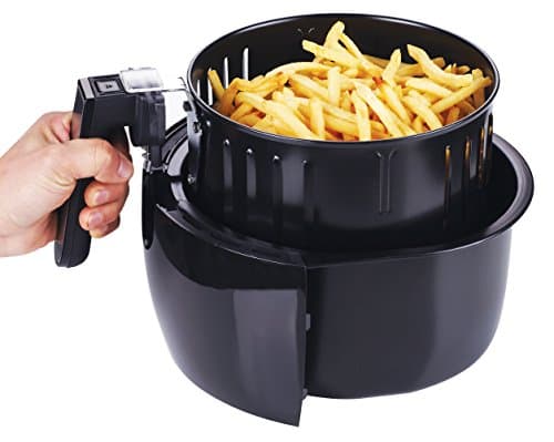 GoWISE USA Ming's Mark GW22621 Electric Air Fryer, 3.7 QT, Black