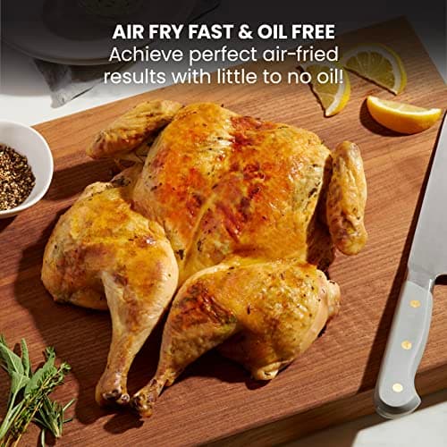 Chefman TurboFry Touch Air Fryer, 8-Quart Family Size, One-Touch Digital Controls for Healthy Cooking, Presets for French Fries, Chicken, Meat, Fish, Nonstick Dishwasher-Safe Parts, Black