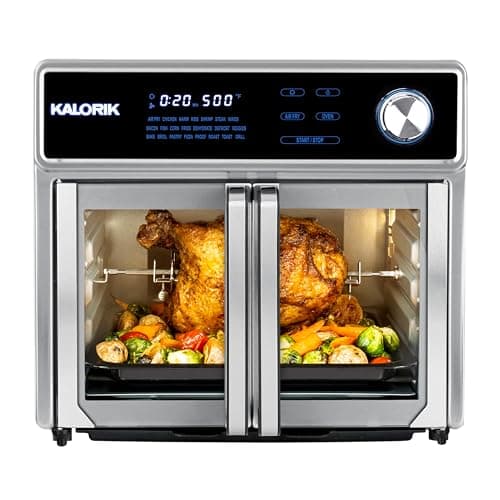 Kalorik MAXX 26 Quart Digital Air Fryer Oven Grill, Stainless Steel (AFO 47631 SS2)