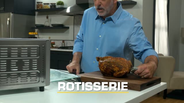 Emeril Lagasse Everyday 360 Stainless Steel Air Fryer, 360° Quick Cook Technology, XL capacity, 9-in-1, 12 Pre-Set Cooking Functions including Bake, Rotisserie, Broil, Pizza, Slow Cook, Toaster