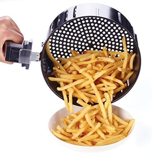 GoWISE USA Ming's Mark GW22621 Electric Air Fryer, 3.7 QT, Black