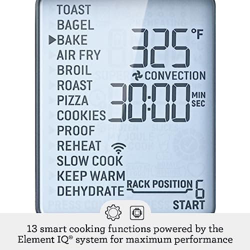Breville BOV950BST Joule Smart Countertop Oven Air Fryer Pro, Black Stainless Steel