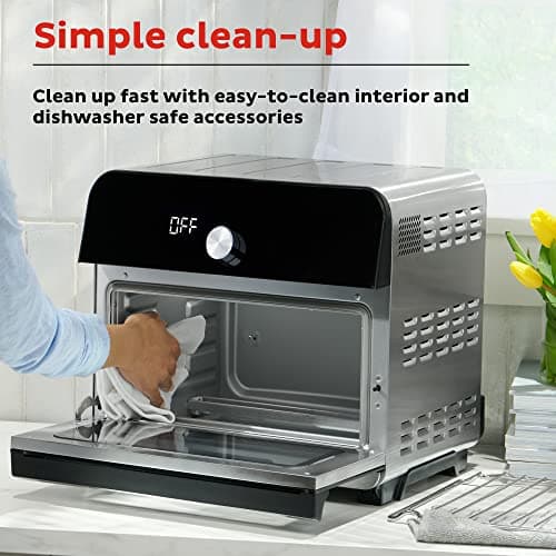 Instant Pot Omni Plus 19QT/18L Toaster Oven Air Fryer, 10-in-1 Functions, Fits 12" Pizza, Crisp, Broil, Bake, Roast, Toast, Warm, Convection, 100+ In-App Recipes, from the Makers of Instant Pot, Black