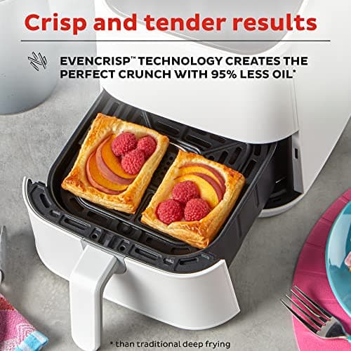 Instant Pot Vortex 2QT Mini Air Fryer,Small Air fryer that Crisps,Reheats, Bakes, Roasts for Quick Easy Meals,Includes over 100 In-App Recipes,is Dishwasher-Safe,from the Makers of Instant Pot, White