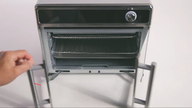 BLACK+DECKER Crisp 'N Bake Air Fryer Toaster Oven Combo, 12 in 1 Countertop Convection Oven Cooks Food Fast, Fits a Whole Pizza or 6 Toast Slices, French Doors with Stainless Steel Finish