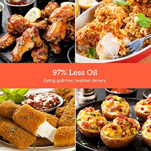 Cosori Air Fryer 4 Qt, 7 Cooking Functions Airfryer, 150+ Recipes on Free App, 97% less fat Freidora de Aire, Dishwasher-safe, Designed for 1-3 People, Lite 4.0-Quart Smart Air Fryer, White