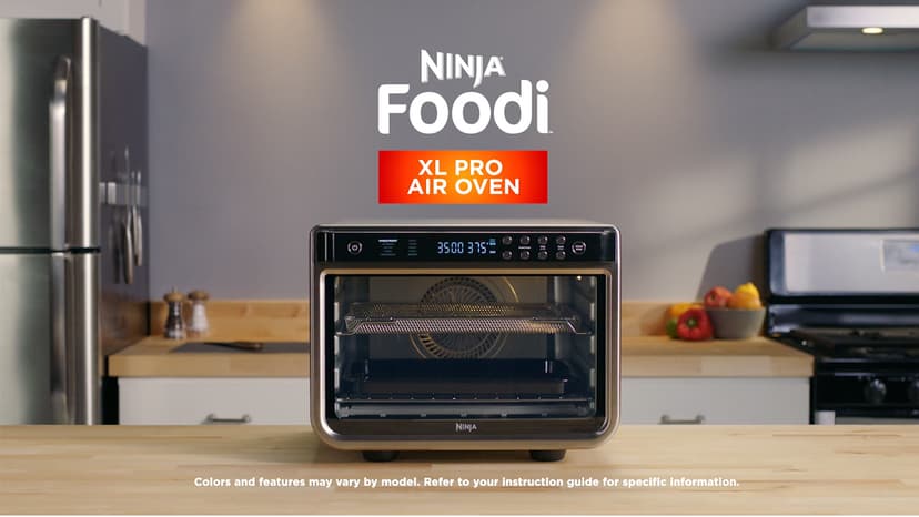 Ninja DT202BK Foodi 8-in-1 XL Pro Air Fry Oven, Large Countertop Convection Oven, Digital Toaster Oven, 1800 Watts, Black, 12 in.