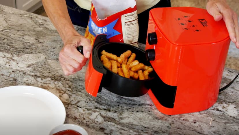 Elite Gourmet EAF-3218BL Personal 1.1Qt Compact Space Saving Electric Hot Air Fryer Oil-Less Healthy Cooker, Timer & Temperature Controls, PFOA Free, Mint
