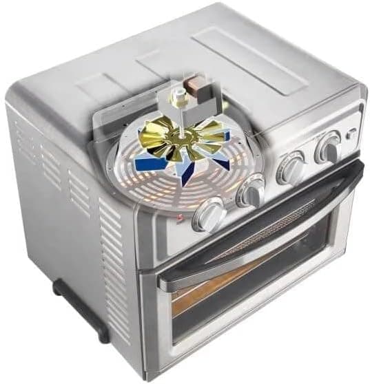 Cuisinart TOA-60W Convection AirFryer Toaster Oven, Premium 1800-Watt Motor with 7-in-1 Functions and Wide Temperature Range, Large Capacity Air Fryer with 60-Minute Timer/Auto-Off, White