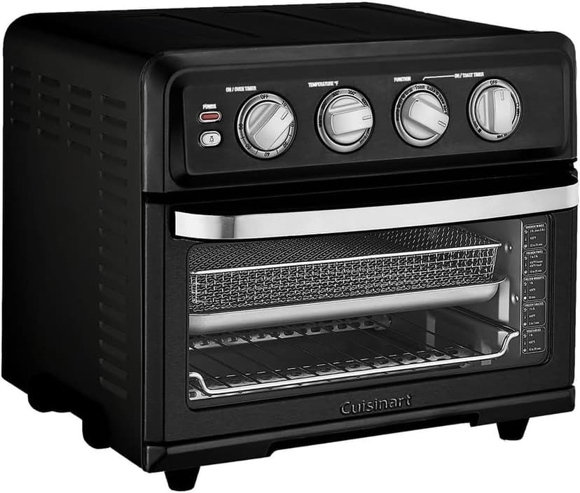 Cuisinart TOA-70MB AirFryer Toaster Oven with Grill, Matte Black Bundle with 1 YR CPS Enhanced Protection Pack