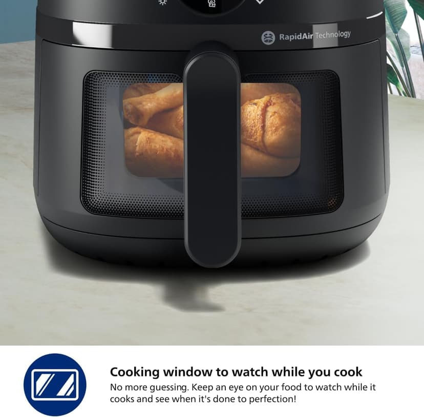 Philips 2000 Series Airfryer - 4.4 qt (4.2 l) Pan, 13 Cooking Functions, RapidAir Technology, Healthy Cooking with 90% Less Fat, Efficient & Fast (NA220/00)