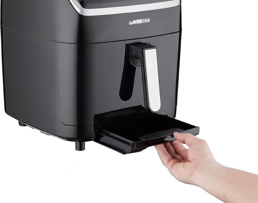 GoWISE USA 7-Quart Steam Air Fryer - with Touchscreen Display with 8 cooking presets + 100 Recipes