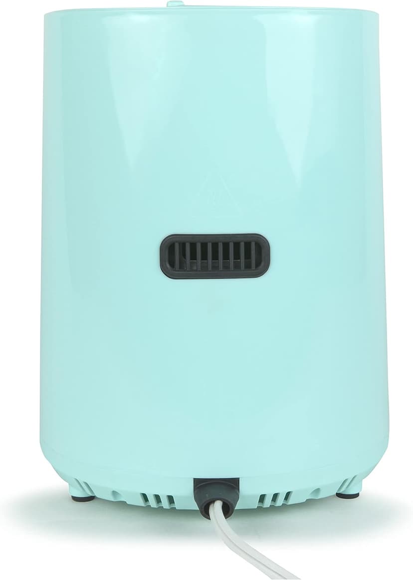 Nostalgia Personal Air Fryer 1-Quart, Compact Space Saving, Adjustable 30 Minute Timer and Temperature Up To 400℉, Non-Stick Dishwasher Safe Basket, Portion Control, Aqua