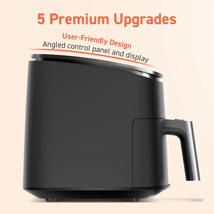 COSORI Air Fryer 9-in-1, Compact & Large 6-Qt, Fast Turbo Modes, 90-450°F Even Results, Precision Heating, Up to 95% Less Oil*, Roast, Bake, Dry, Reheat, Frozen, Broil, Proof, 120V, TurboBlaze, Grey