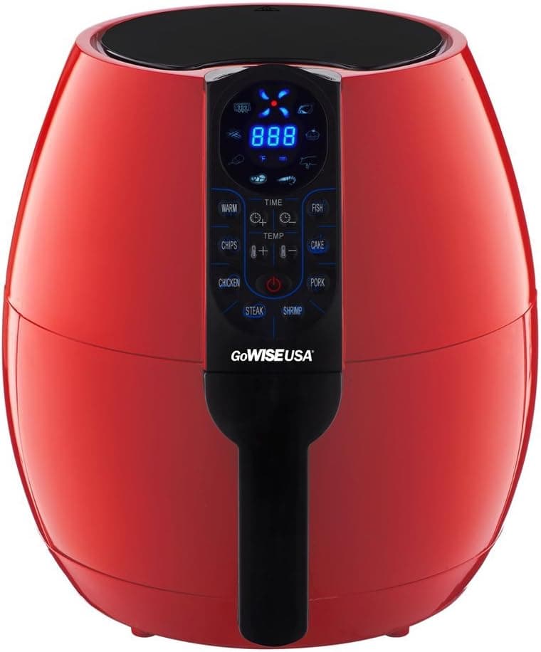 GoWISE USA 3.7-Quart Programmable Air Fryer with 8 Cook Presets, GW22639