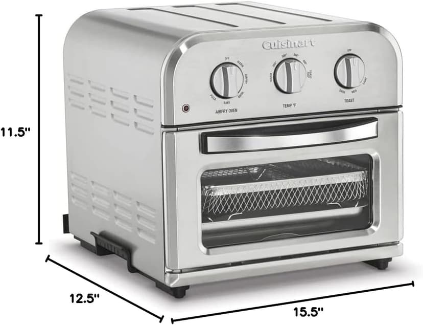 Cuisinart TOA-26FR Compact AirFryer Convection Toaster Oven Stainless Steel (Renewed)