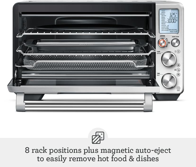 Breville BOV950BST Joule Smart Countertop Oven Air Fryer Pro, Black Stainless Steel