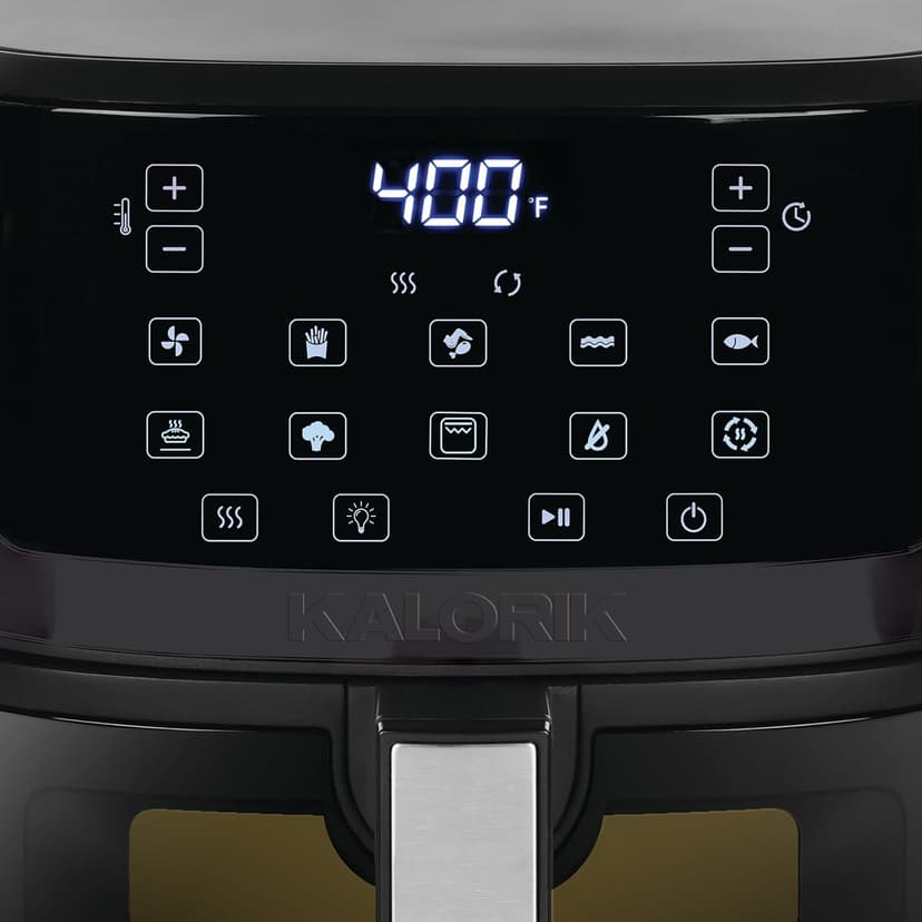 Kalorik 7 Quart Touchscreen Air Fryer with Window, Black (FT 52324 BK)