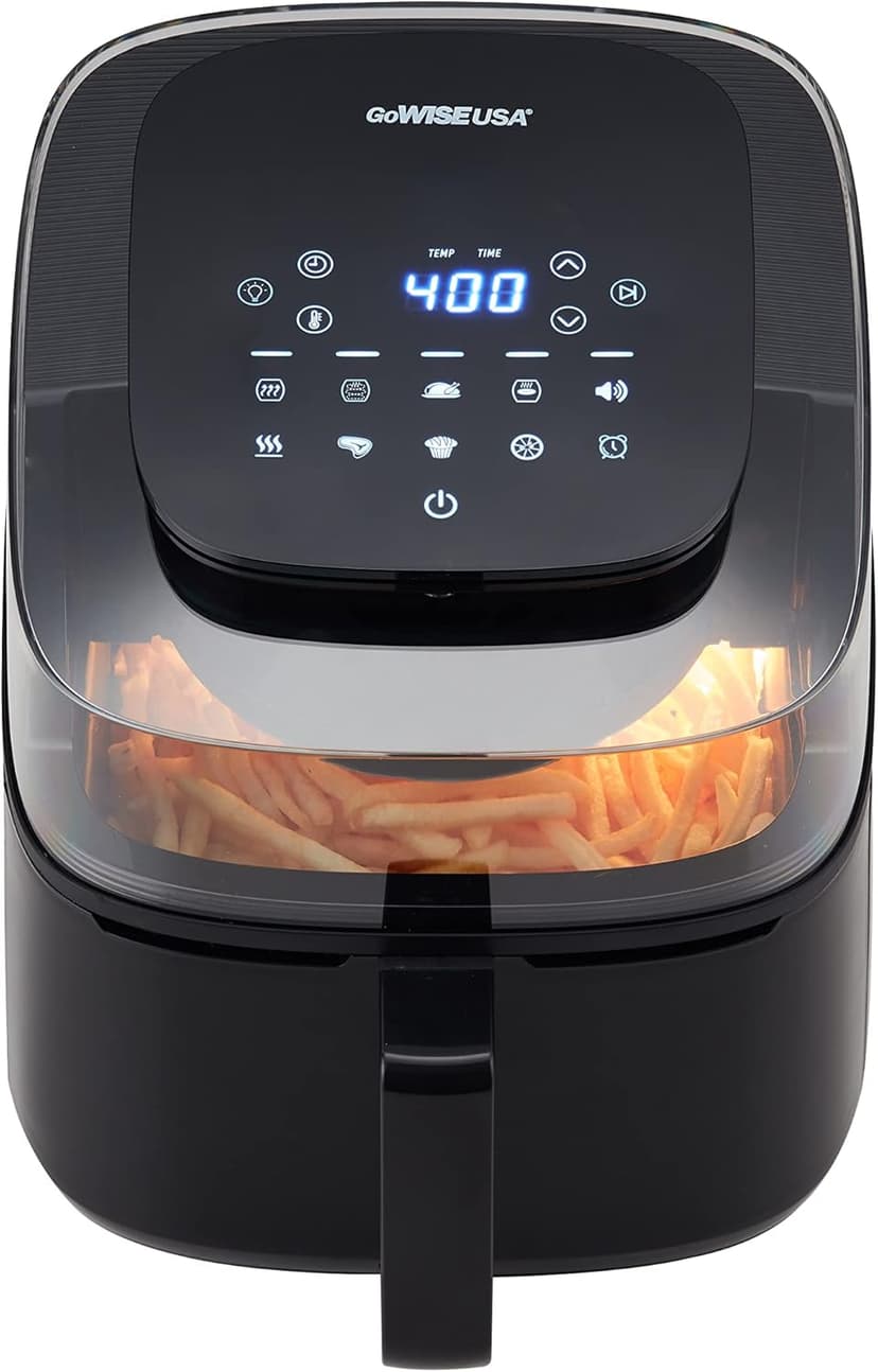 GoWISE USA 5.5 Quart Air Fryer with 180° Viewing Window