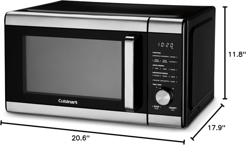 Cuisinart 3-in-1 Microwave AirFryer Oven, Black
